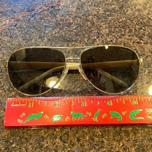 Ralph Lauren aviator gold frame sunglasses